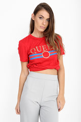 Königin Slogan gedrucktes T -Shirt