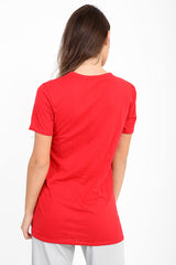 Königin Slogan gedrucktes T -Shirt