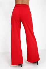 High Waisted Flare Trousers