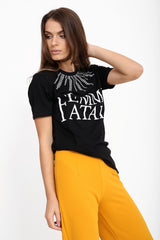Femme Fatale Slogan Printed T Shirt
