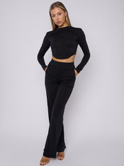 Corset Style Crop Top & Wide Leg Trouser coöperatie