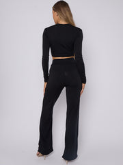 Corset Style Crop Top & Wide Leg Trouser coöperatie