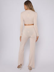 Corset Style Crop Top & Wide Leg Trouser coöperatie