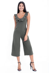 Frill Detail Culotte Jumpsuit