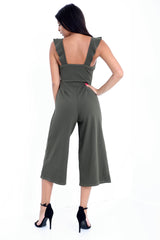Frill Detail Culotte Jumpsuit