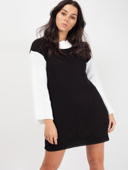 Rosie Two Tone gebreide trui jurk