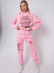 The Lovely Club Slogan Fleece Co-ord