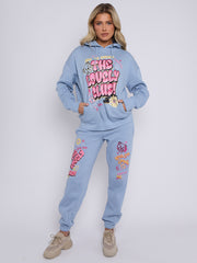 The Lovely Club Slogan Fleece Co-ord