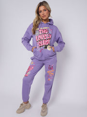 The Lovely Club Slogan Fleece Co-ord