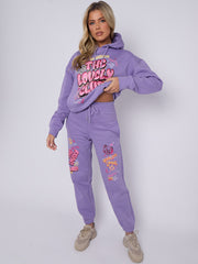 The Lovely Club Slogan Fleece Co-ord