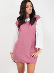 Rosie Two Tone gebreide trui jurk