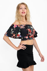 Frill Hem Mini Skirt