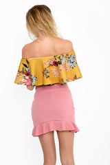 Frill Hem Mini Skirt