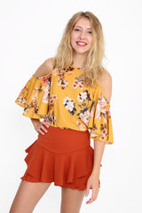 Multi Layered Frill Mini Skorts Shorts