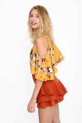 Multi Layered Frill Mini Skorts Shorts