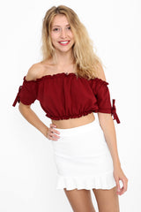 Frill Hem Mini Skirt