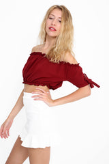 Frill Hem Mini Skirt