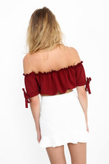 Frill Hem Mini Skirt