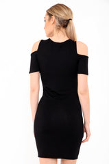 Lace Up Eyelet Paradise Print Longline T Shirt Dress