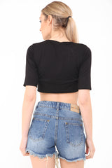 Guns And Roses Printed Crop Top