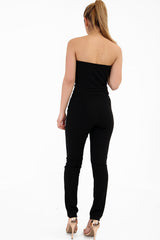 Hook And Eye Detail Bandeau Jumpsuit