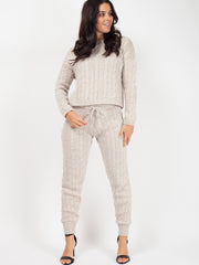 Cable Knit Loungewear Set