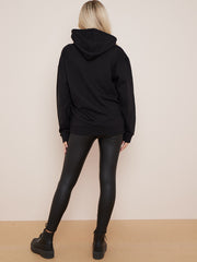 Blijf rustige grafische afdruk hoodie