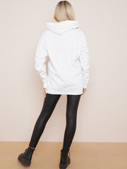 Blijf rustige grafische afdruk hoodie