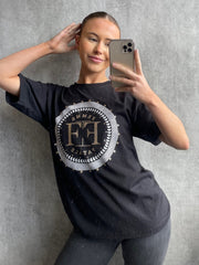 Femme fatale grafisch gedrukt t-shirt