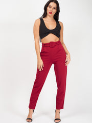 Rosie Matching Buckle Belted Trousers