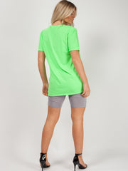 Camiseta impresa de tigre de brillo