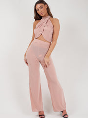 Slinky wrap crop top & broeker coöperatie