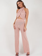 Slinky wrap crop top & broeker coöperatie