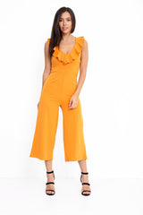 Frill Detail Culotte Jumpsuit