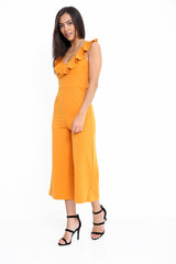 Frill Detail Culotte Jumpsuit