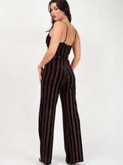 Glitter Velour Cami Bralet Crop Top