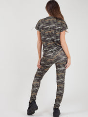 Camouflage Champs-Elysees Paris Loungewear Tracksuit