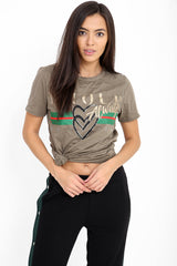 Amour Always Slogan Printed T Shirt