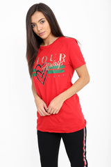 Amour Always Slogan Printed T Shirt