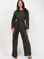Ribbed Thin Knit Jumpsuit