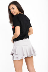Multi Layered Frill Mini Skorts Shorts