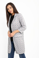 Red Check Duster Coat