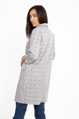 Red Check Duster Coat