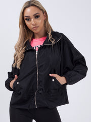 High Neck Hooded Festival Jacket