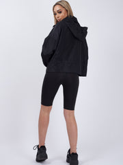 High Neck Hooded Festival Jacket