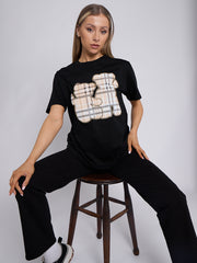 Controleer Teddy grafisch T-shirt