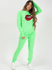 Lip Foil Print Loungewear