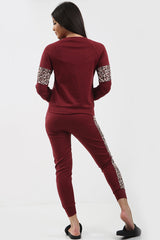 Leopard Print Panel Loungewear Co-ord