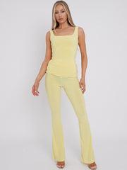 Slinky Vest Top & Flare Trouser Co-ord