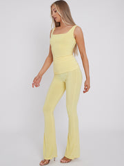 Slinky Vest Top & Flare Trouser Co-ord